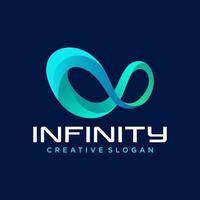 plantilla de vector de diseño de logotipo infinito creativo