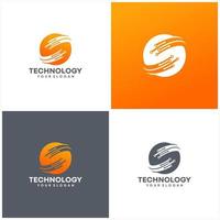 Abstract technology logo template vector icon