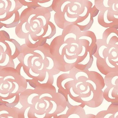 seamless hand drawn watercolour roses pattern background , greeting card or fabric