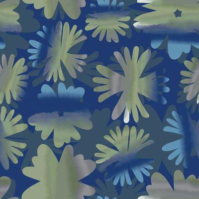 seamless watercolour flowers pattern background , greeting card or fabric