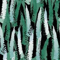 seamless abstract hand drawn fern leaves pattern background , greeting card or fabric vector