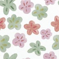 seamless mixed hand drawn flowers pattern  background , greeting card or fabric vector