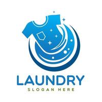 Laundry Logo Design Vector Template, Emblem, Concept Design, Creative Symbol, Icon