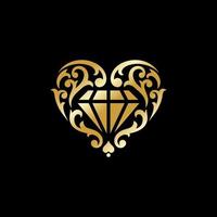 plantilla de vector de diseño de logotipo de joyería de diamantes