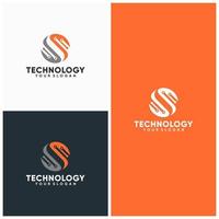 Abstract technology logo template vector icon