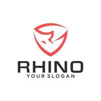 Abstract Rhino Logo Design Template vector