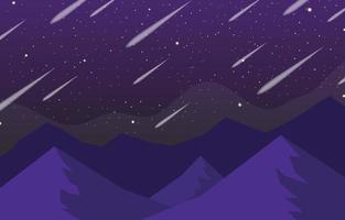 Meteor Shower Background vector