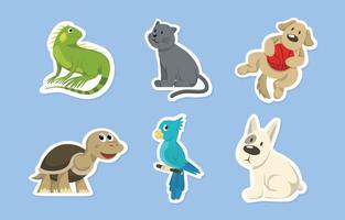 Journal Template Pets Sticker vector