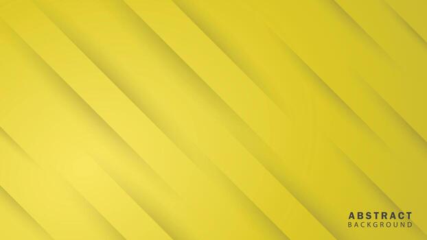 Abstract geometric line shapes on yellow background vector