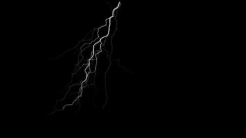 video de carga eléctrica de huelga de iluminación de renderizado digital