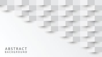 White abstract background on 3d design vector