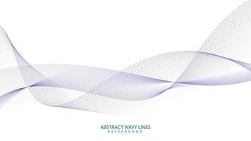 Abstract motion wave gradient line background vector
