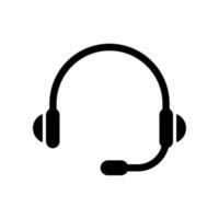 Headset icon vector music design templates