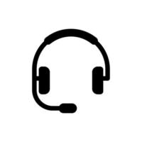 Headset icon vector music design templates