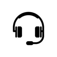 Headset icon vector music design templates