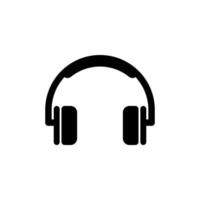 Headset icon vector music design templates