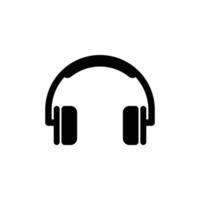 Headset icon vector music design templates