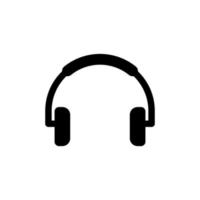 icono de auriculares vector plantillas de diseño de música