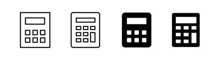 elemento de diseño de icono de calculadora adecuado para sitios web, diseño de impresión o aplicación vector