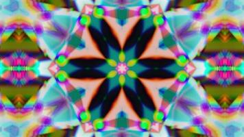 Caleiloscopio de fondo multicolor de textura abstracta. video