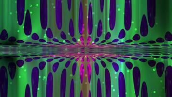 Abstract fancy neon green purple background video