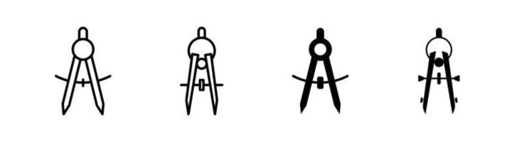 Compass Drawing icon design element suitable for websites, print design or app vector