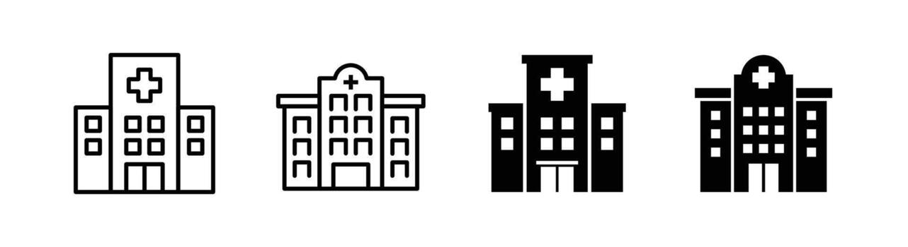 Hospital icon design element suitable for website, print design or app vector