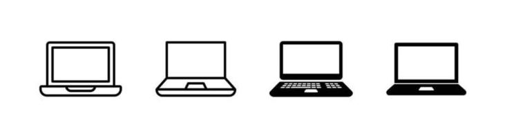 Laptop icon design element suitable for website, print design or app vector