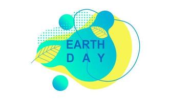 Earth Day posters with green backgrounds vector