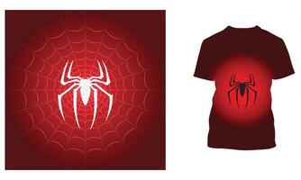 diseño de camiseta de hombre araña vector