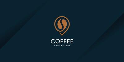 plantilla de logotipo de café con elementos creativos para negocio premium vector parte 4