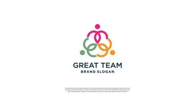 plantilla de logotipo de comunidad para social, equipo, grupo premium vector parte 3