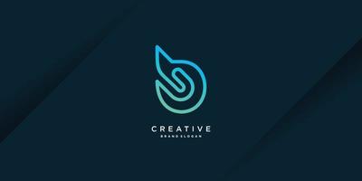 Logo B with creative unique concept for company, person, technology, vector part 10
