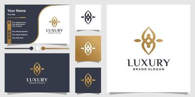 Luxury abstract logo template Premium Vector