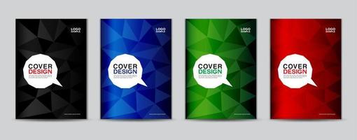 Polygon Cover design template vector, Business annual report cover design, flyer template, Brochure cover, book, presentation, vector vertical orientation, abstract polygon backgrounds