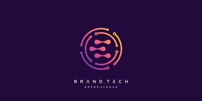 Global technology logo with creative abstract concept, world, data, digital, vector part 4