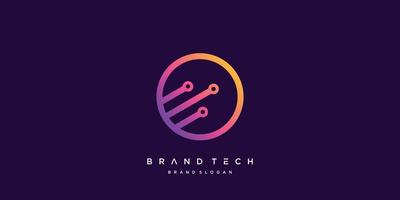 Global technology logo with creative abstract concept, world, data, digital, vector part 1