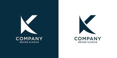 logotipo de la letra k con concepto creativo único premium vector parte 3