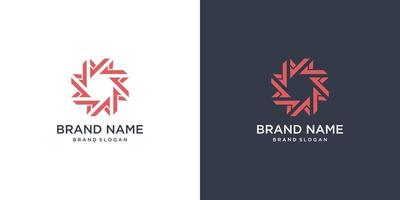 logotipo de empresa abstracto con concepto de estrella creativa premium vector parte 4