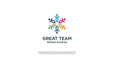 plantilla de logotipo comunitario para social, equipo, grupo vector premium parte 1