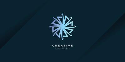 Technology logo abstract with modern style Premium Vector part 1