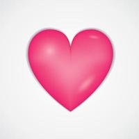 la ilustración del vector del corazón rosa se puede usar para el día de san valentín, invitación de boda, tarjeta de saludo, pancarta, postal, página web, vale de regalo, volante, cubierta de libro, afiche, publicidad.