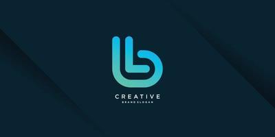 Logo B with creative unique concept for company, person, technology, vector part 9