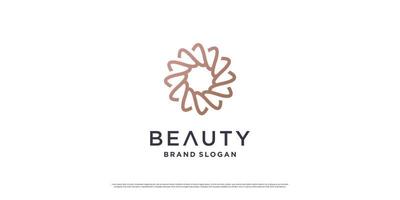 diseño de logotipo de belleza con concepto de línea minimalista premium vector parte 6