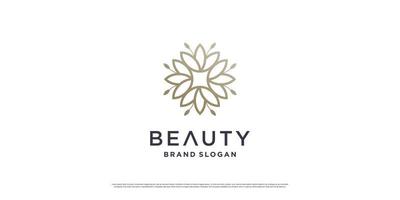 diseño de logotipo de belleza con concepto de línea minimalista premium vector parte 4