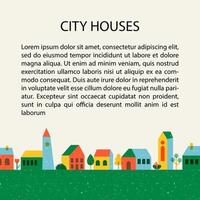 diseño del concepto de diseño de edificios urbanos. inmueble residencial alrededor con plantas de estilo minimalista. ilustración vectorial de estilo plano vintage. vector