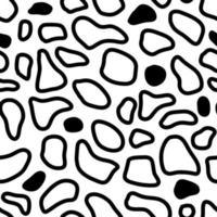 Doodle hand drawn seamless pattern. Scribble sketch texture background. Organic shapes vector illustration