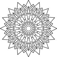 Vintage mandala design for designing templates, tattoo, ornaments vector