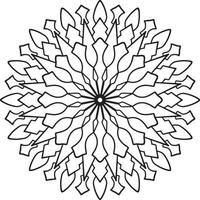 diseño de mandala vintage para diseñar plantillas, tatuajes, adornos vector