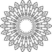 ilustraciones de mandala real para decoración, diseño, tatuaje, paz vector